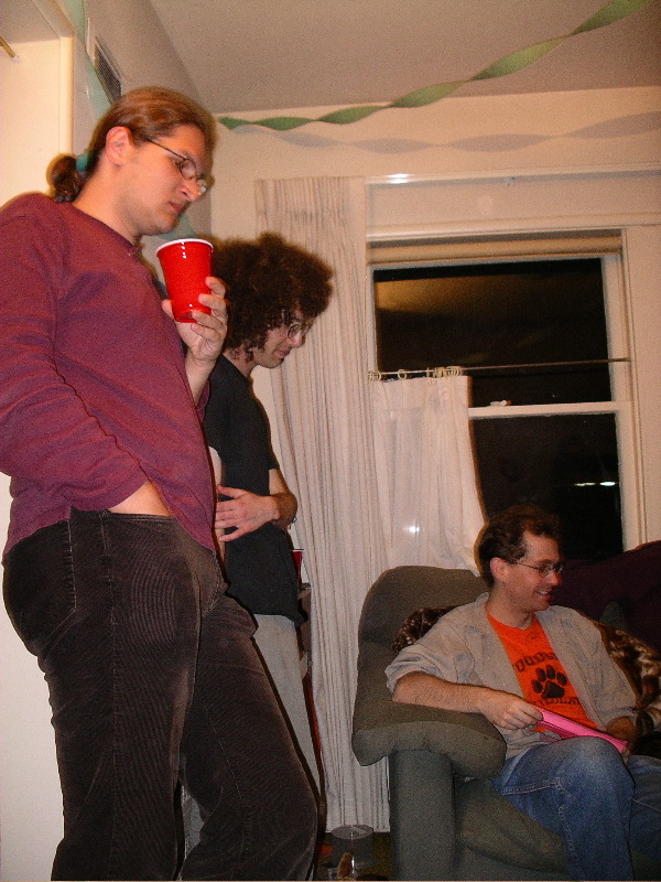 Nikita surveys the party