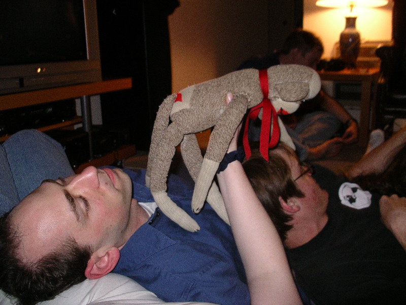 Joel and Sock Monkey