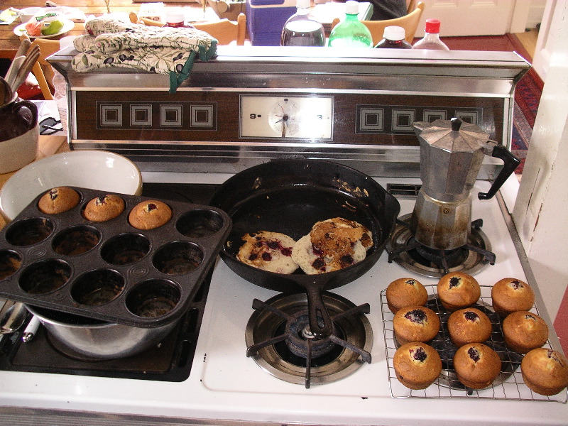 Blackberry pancakes and muffins!!