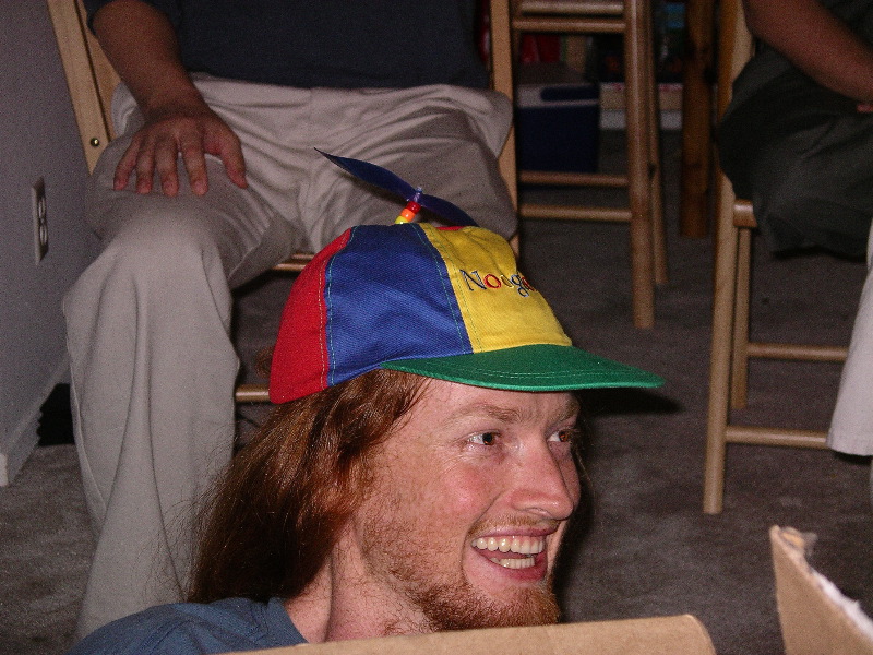 Ben with the Noogle hat