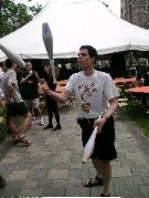 Jeff tries to juggle